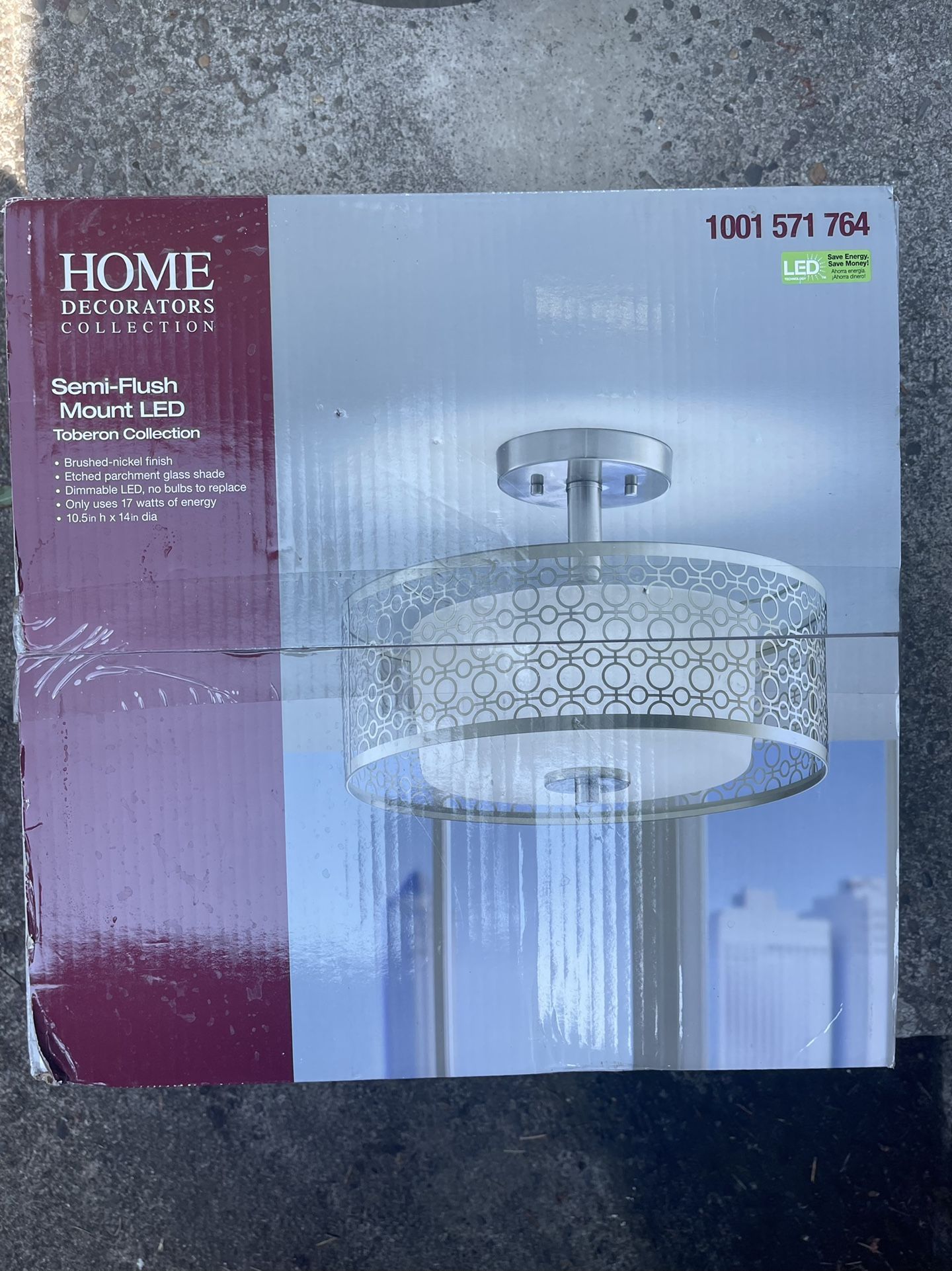 LED Semi Flush Mount Ceiling Light