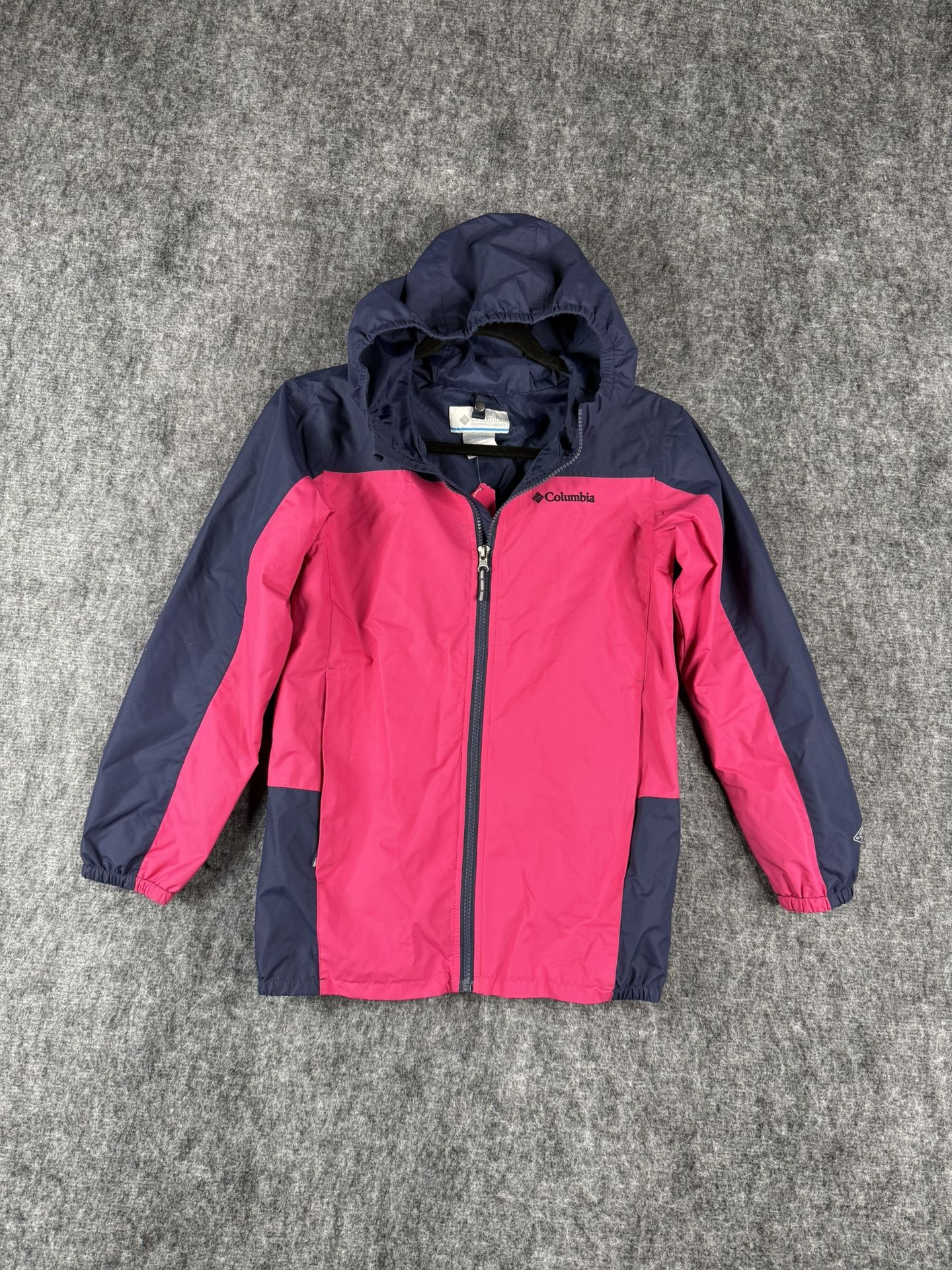 Columbia Women’s Waterproof Hooded Jacket - Size M, Pink & Navy