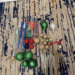 Plastic ornament lot 40 Individual and 2 packages of 12 count ornaments 