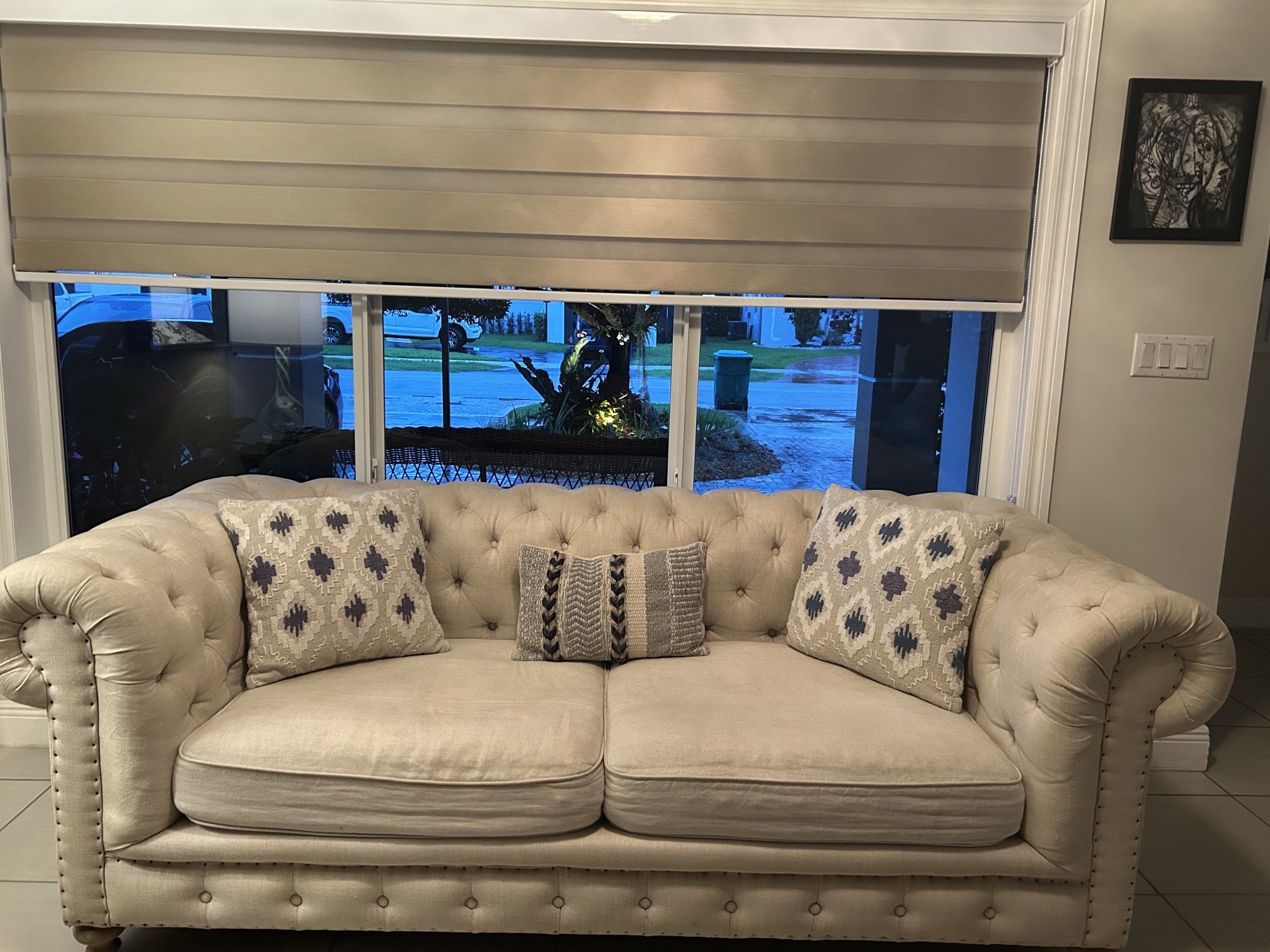 Linen Couch Set
