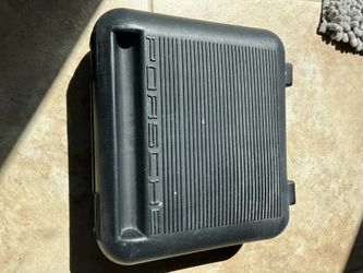 Porsche OEM tire compressor inflator. 