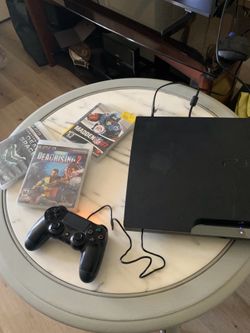 PS3 system with games
