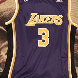 New AD Lakers Jersey Sz L