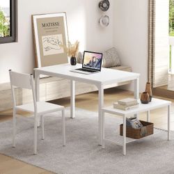 White Sturdy Dining Table