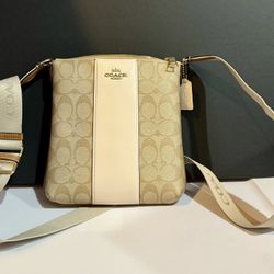 Tan Coach Crossbody Bag