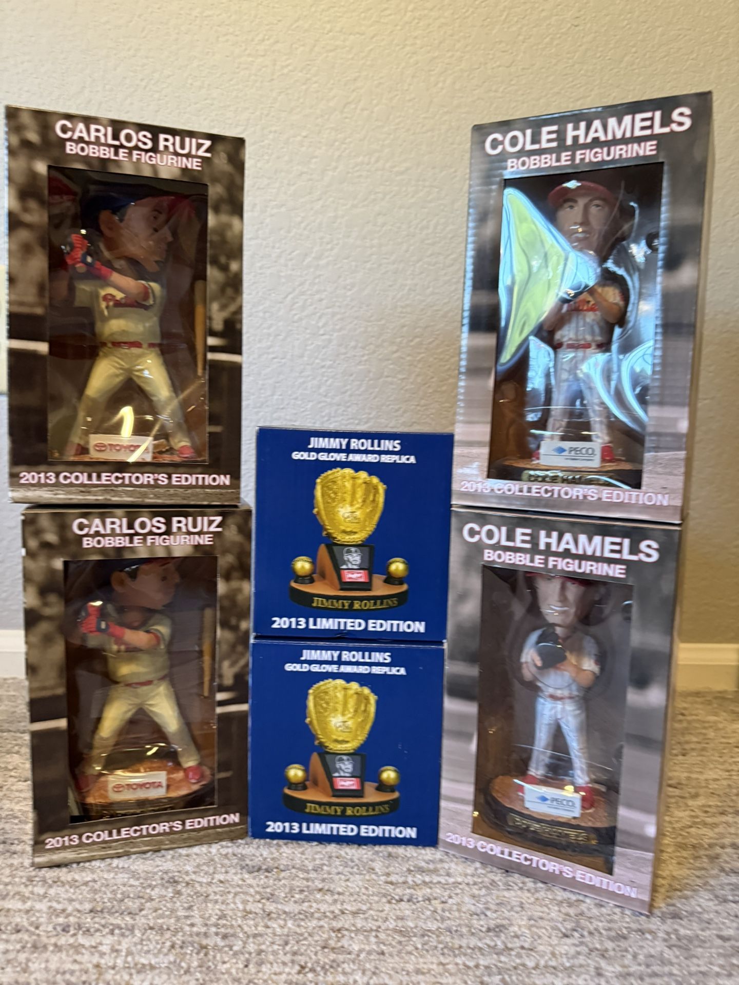 6 Phillies Bobbleheads