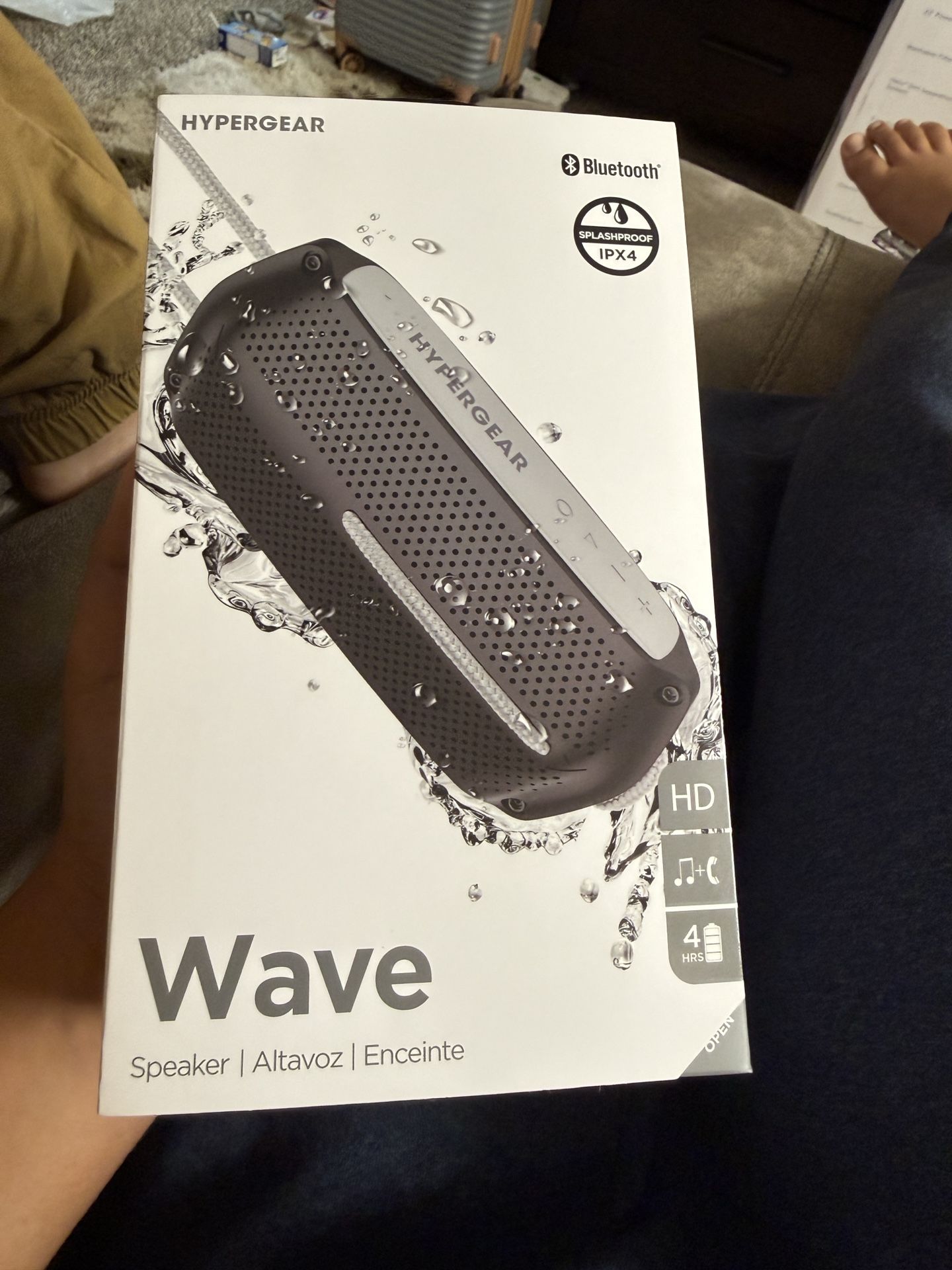 HG Wave Water Resist Wireless Spkr BK GY