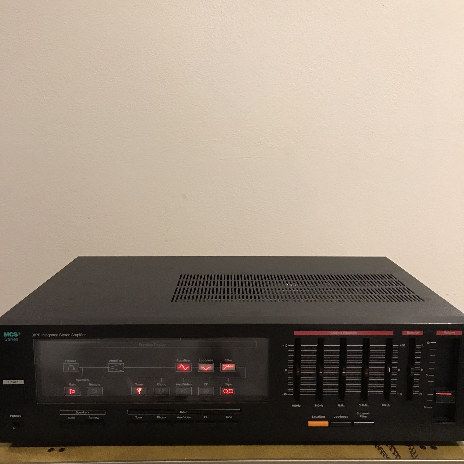 Vintage MCS 3870 Integrated Stereo Amplifier