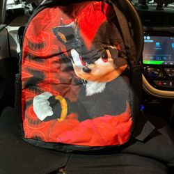 Sonic The hedgehog knuckles Backpack Lunch Bag And Wallet Bag