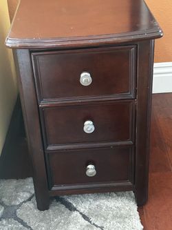 Matching 3-Drawer Nightstands / End Tables – Set of 2