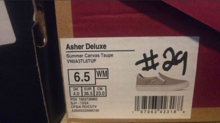 Vans Asher Deluxe Slip-On Sneakers