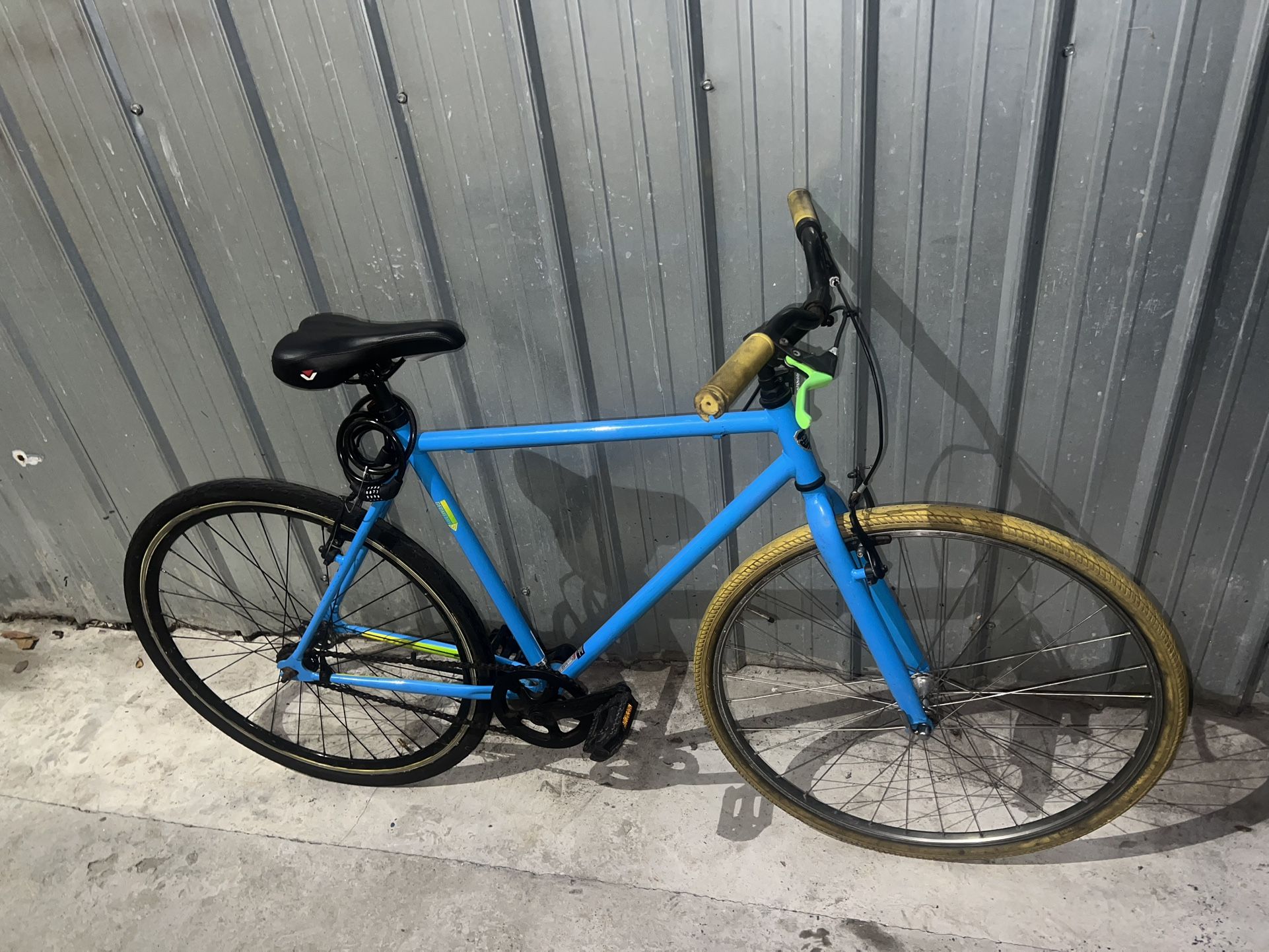 Blue Fixie Bike