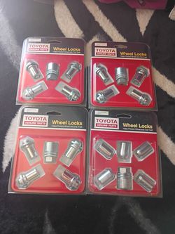 Brand new Toyota genuine parts wheel locks (contact info removed) $25