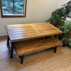 Melisa 4-Person Solid Wood Dining Set