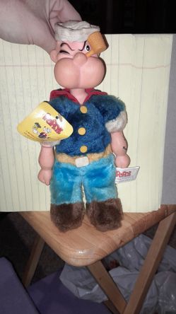 Vintage Popeye The Sailor Man Plush Doll