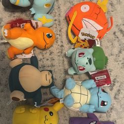 Brand New Various Pokemon Plushes