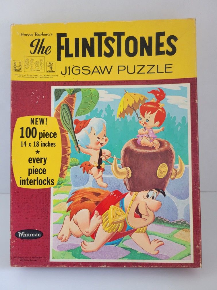 Vintage Flintstones 100 PC Puzzle