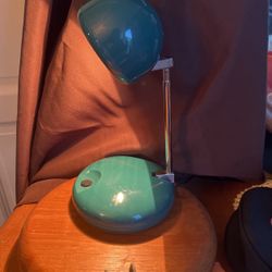 Vintage Teal Tensor Eyeball Lamp