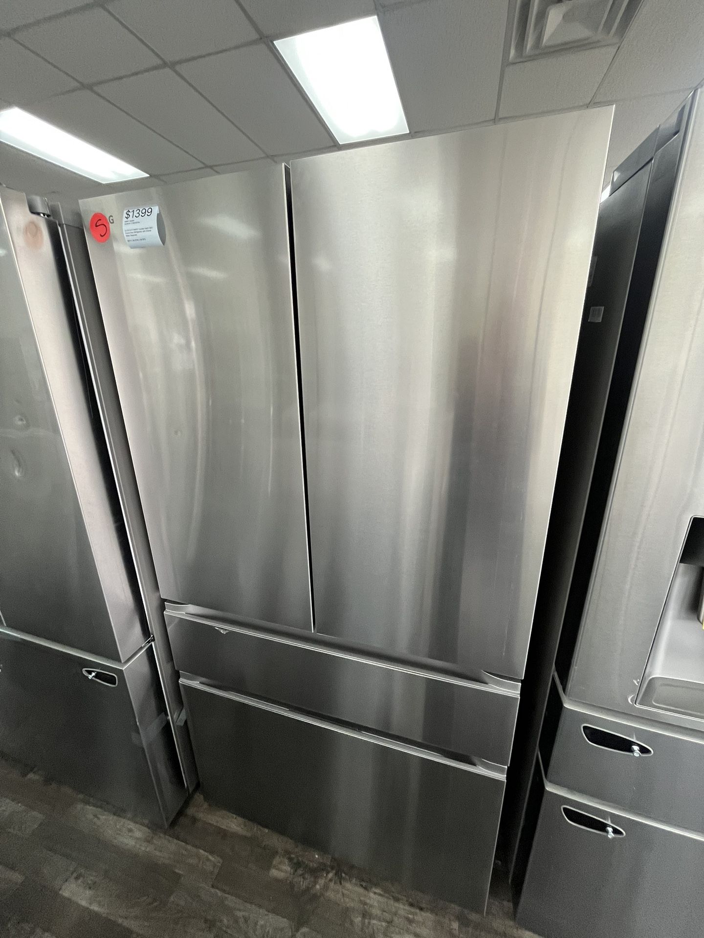 $1399 LG Counter Depth MAX French Door SMART Refrigerator, 1 Yr Warranty