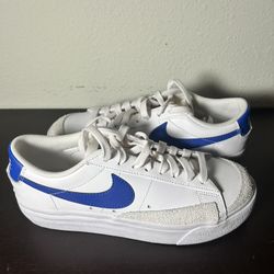 Women Nike Blazer Low Blue Size 7