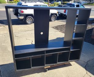 IKEA Lappland TV Entertainment Stand, Black-Brown