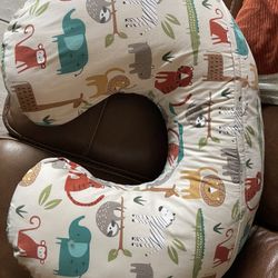 Boppy Nursing Feeding Pillow Safari Sloth Zebra Elephant Lion Original Ergonomic