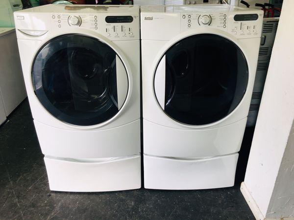 Kenmore Elite He3t Front Load Set With Pedestals For Sale In Layton Ut Offerup