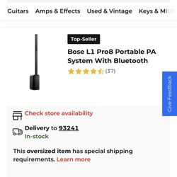 bose tower speaker L1 pro 8