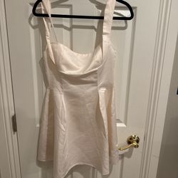 White Short Flirty Cocktail Dress 