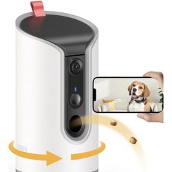 TKENPRO 2K Pet Camera Treat Dispenser, 360°View Dog Camera