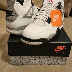 Nike Air Jordan Retro 4 White Cement Metallic Royal Maniere Dunk Black Kobe Melo Seoul 1 3 5 6 7 8 13 11 12 13 14