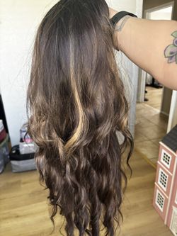 Blonde And Brown Wig