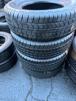 4 tires 235-70-16 good condition $240 all four mounted and balanced