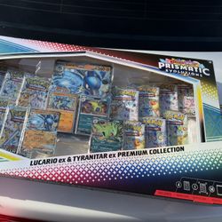 Prismatic Evolutions Lucario ex & Tyranitar ex Premium Collection (Sam's Club)