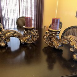 Bronze Candle Holders 