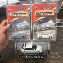 Matchbox hot wheels Acura Integra Type R & Honda Civic Type R Die-Cast Set