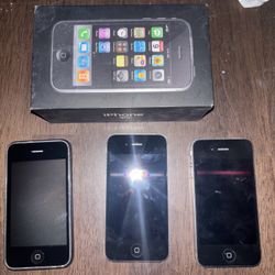 3 Old iPhones  For Parts 