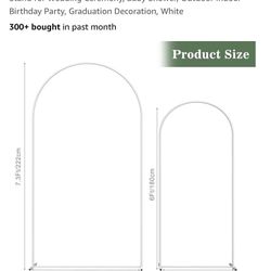 2 White Wedding Arches