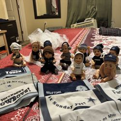  dallas cowboys doll collection