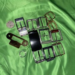 Belt Buckles Brass and Stainless Steel Lot Assorted Mix Assortment Repurpose Upcycle