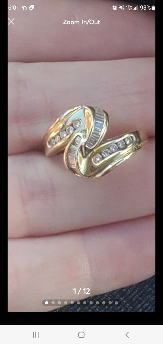 14k Gold Diamond Ring