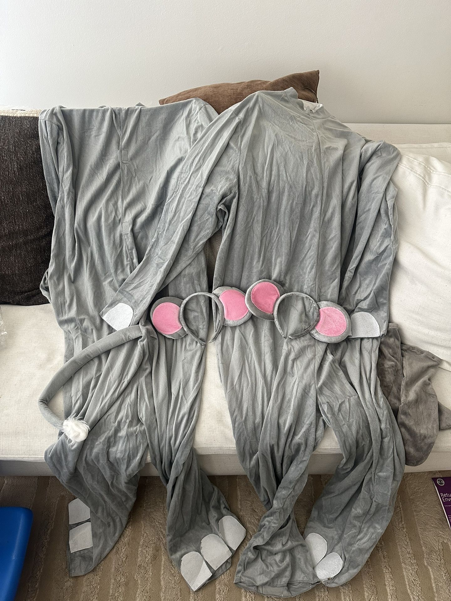 Cute Pair Mouse Costumes Size XL For Sale.