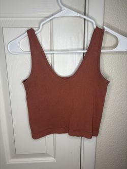 V neck Burnt Orange Tank🍊