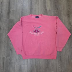 Vintage Treasure Island Las Vegas Crewneck Sweater Womens Size XL