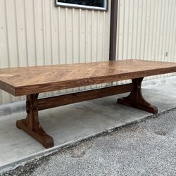 Custom  Dining Table Farm House farmhouse Modern Rustic Set Bench Restoration Hardware insp. Breakfast Oval Solid Wood Custom Handcrafted Counter Bar 
