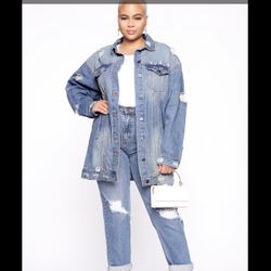 Size 3x Denim Jacket $25