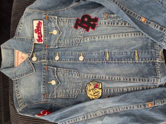 True Religion Denim Jacket with Patches