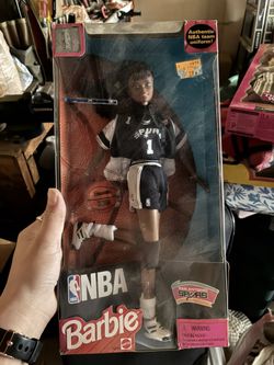 1998 NBA San Antonio SPURS African Barbie Mattel Authentic NBA Team Unifor