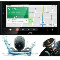 JVC Bluetooth Car Stereo Receiver with USB – 6.8" Touchscreen Display - AM/FM Radio - MP3, CD and DVD Player– SiriusXM - with Apple CarPlay and Androi