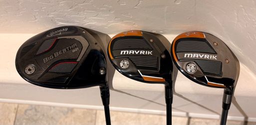 Callaway wood set - BB21 10.5* Driver, Mavrik 4 and 7 wood with graphite shafts